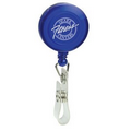 Pad Printed Retractable Badge Holder (Round w/ Alligator Clip)